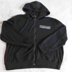 Calvin Klein Black Zip Up Long Sleeve Hoody